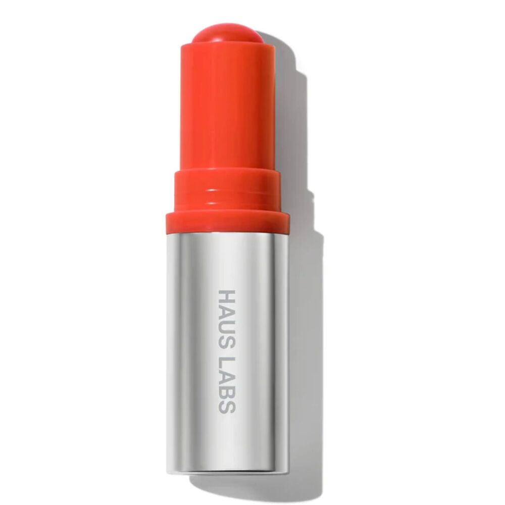 HAUS LABS- Glassy Lip + Cheek Blush Balm Stick - Glassy Tangelo ($34 MSRP)